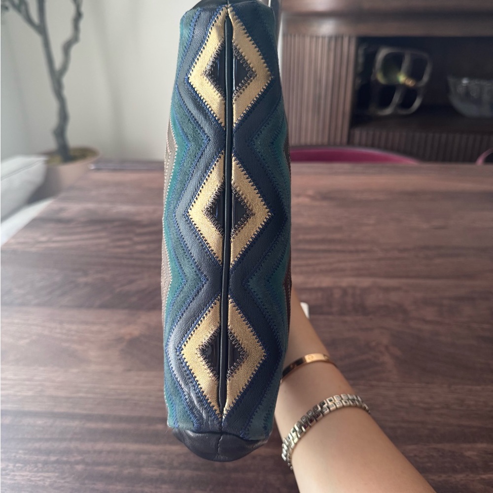 Chevron Patchwork Frame Bag - image 4